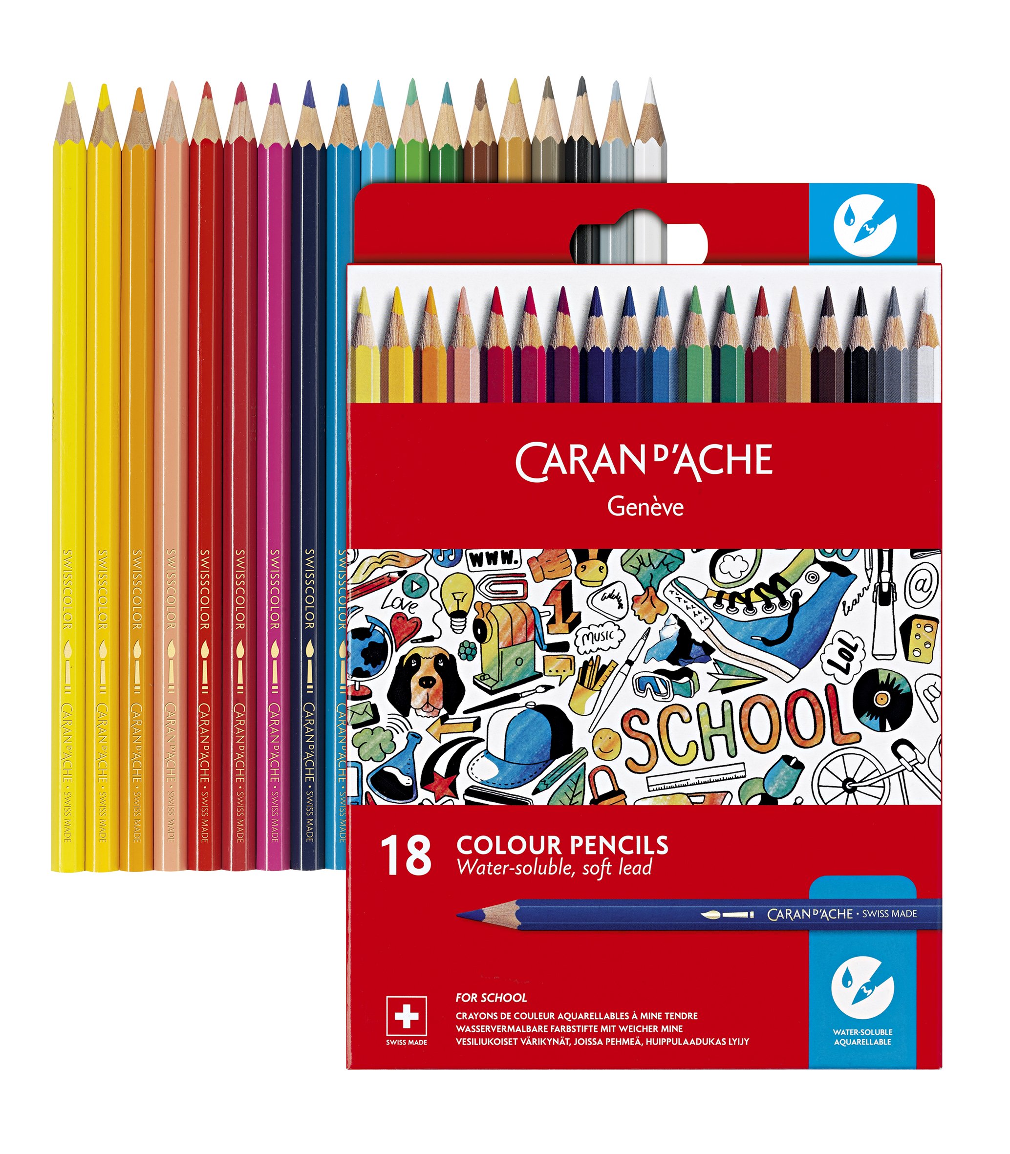 カランダッシュ スクールライン 色鉛筆 18色セット 紙箱入 1290-718 2zzhgl6 Amazon.co.jp: カランダッシュ スクールライン 色鉛筆 18色セット 紙箱